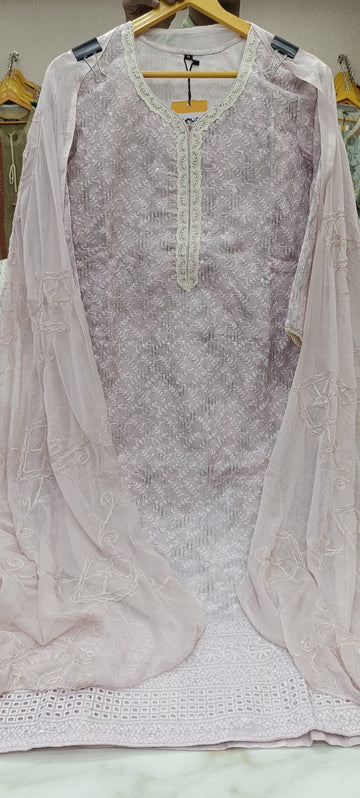 Label khoj chiffly print kurta with pant and dupatta