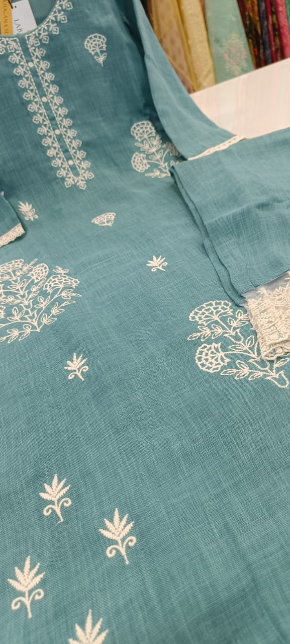 Label khoj jute linen kurta with pant