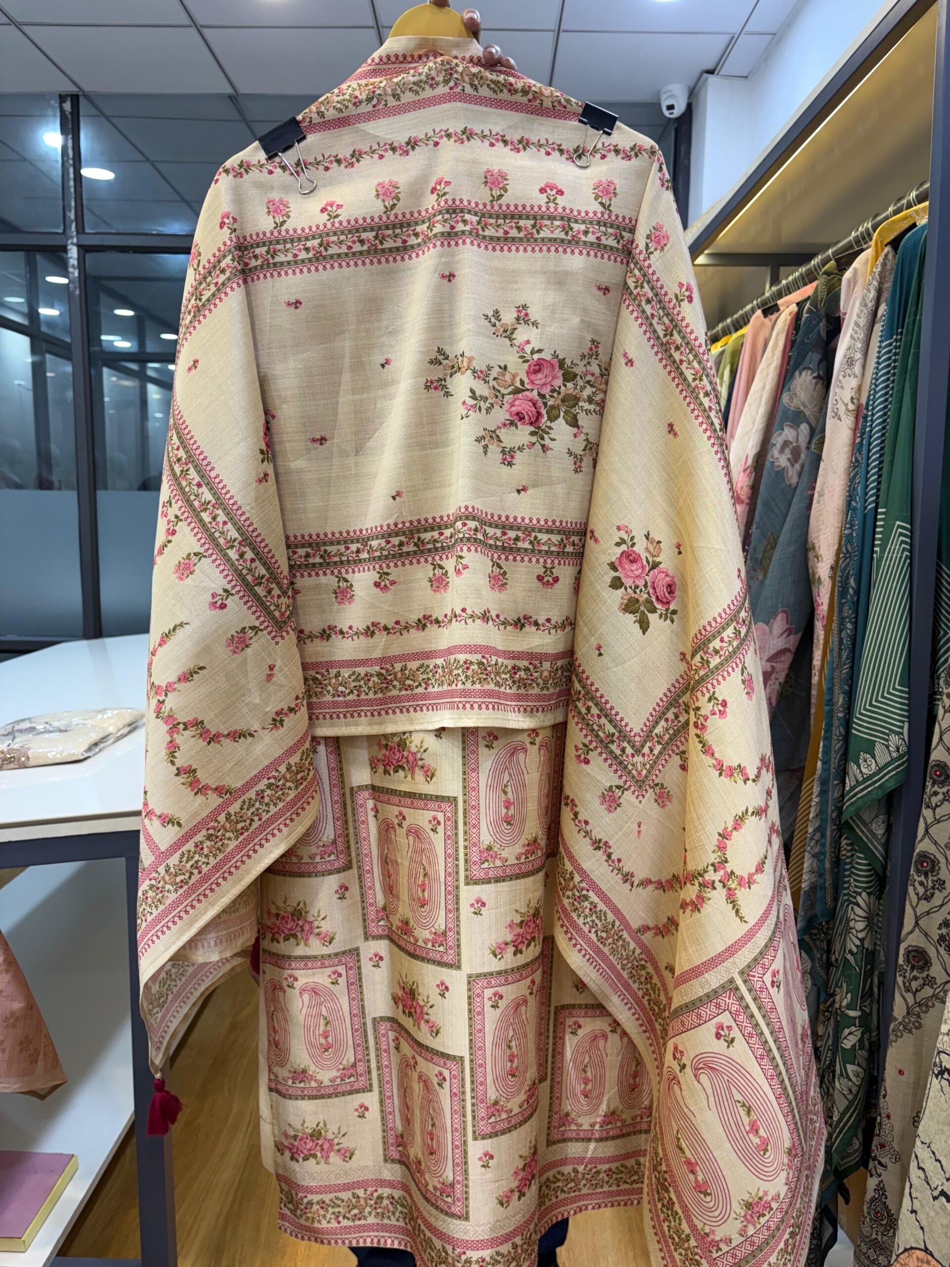 Label khoj Famous silk kurta , trouser and dupptta set