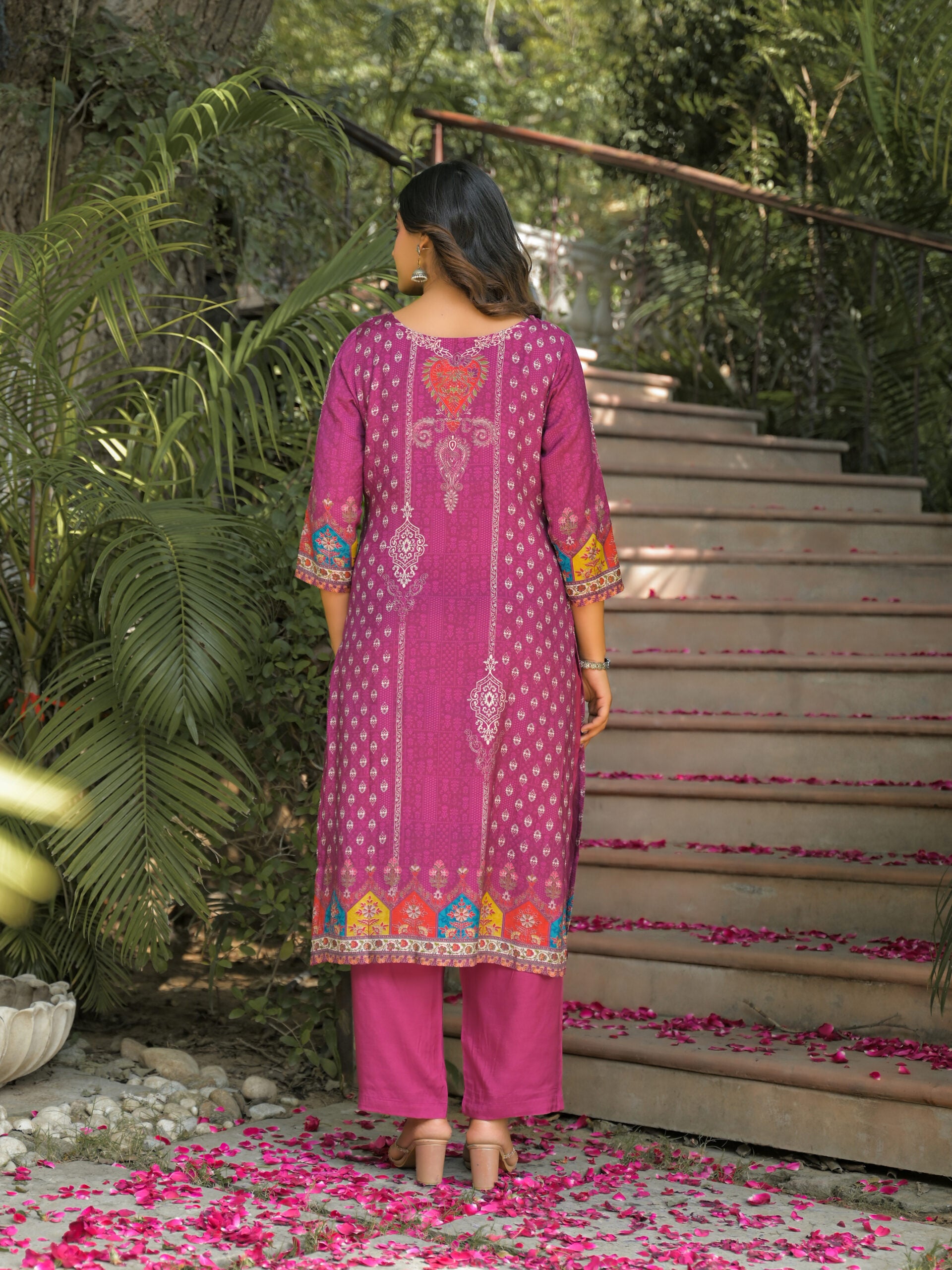 Label Khoj Women Pure viscose maslin with hand work kurta set