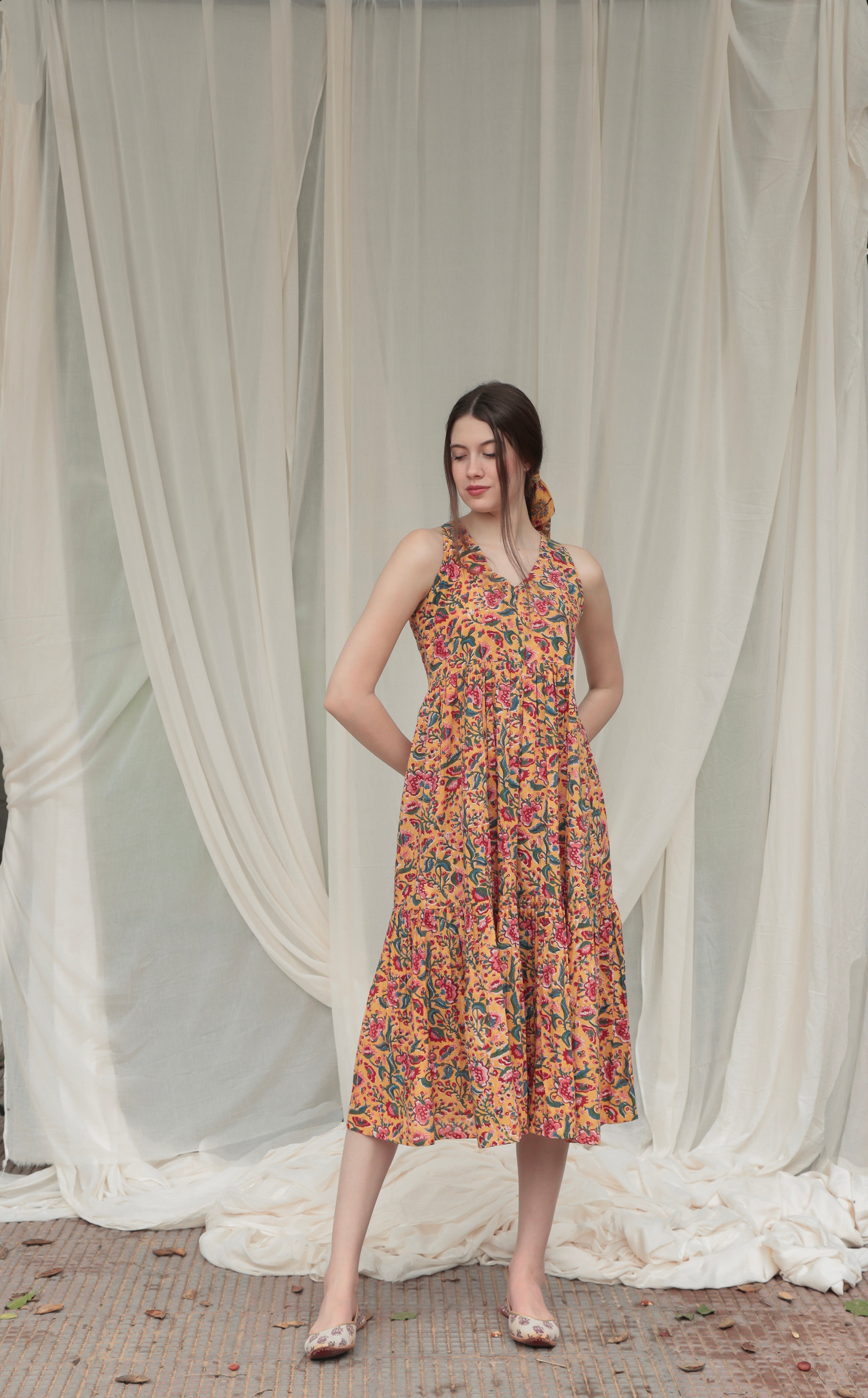Shuddhi yellow Dress