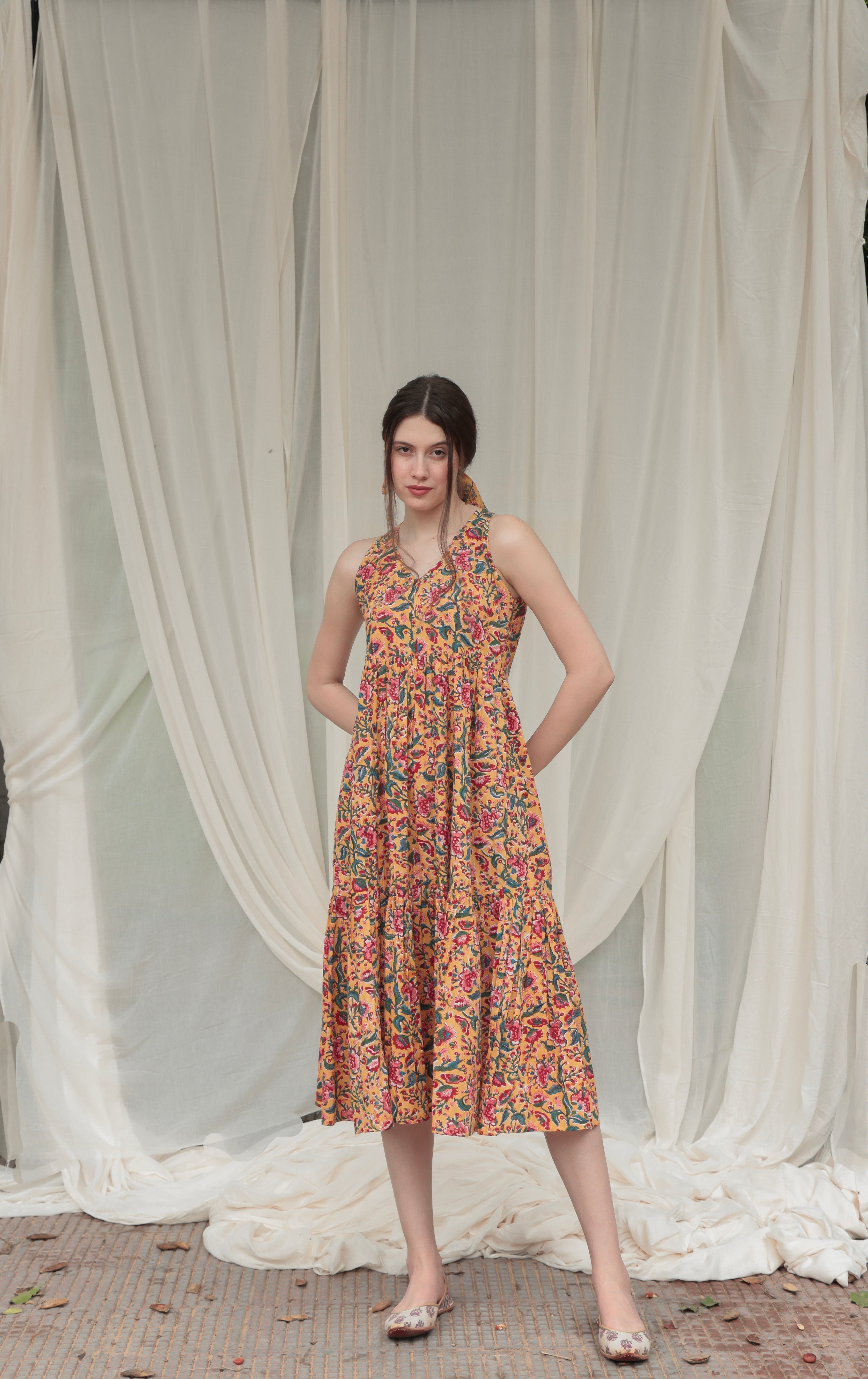 Shuddhi yellow Dress