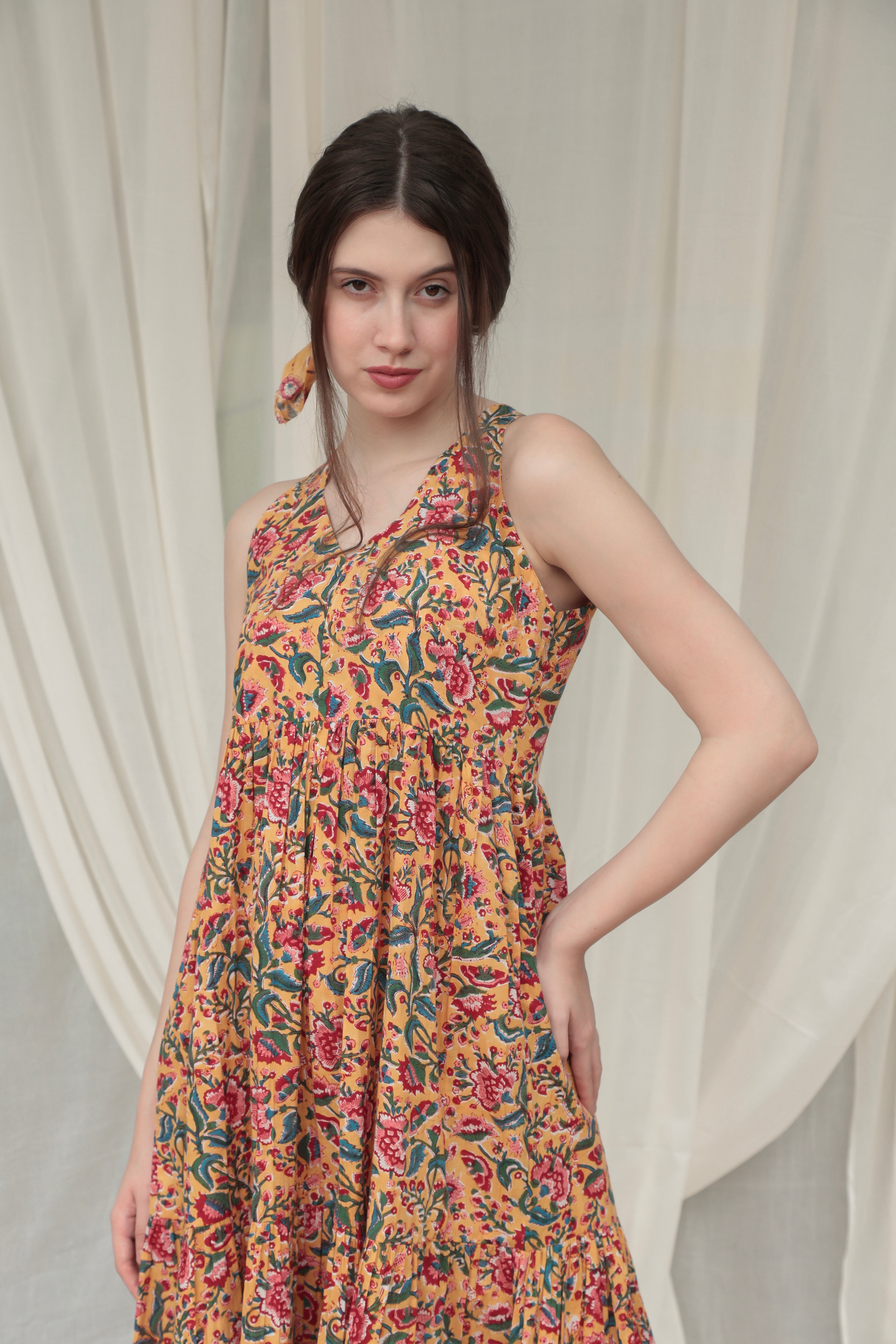 Shuddhi yellow Dress