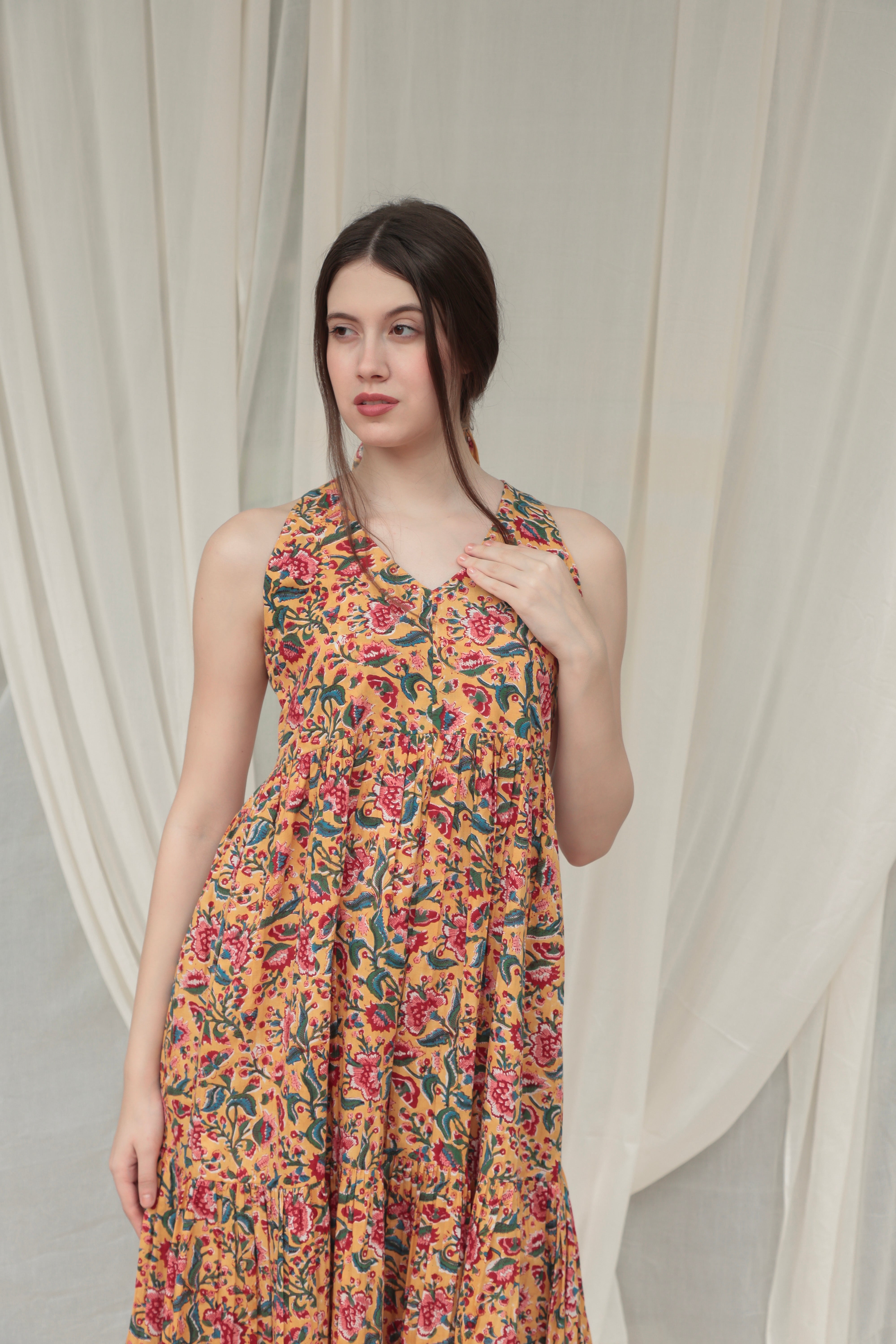Shuddhi yellow Dress