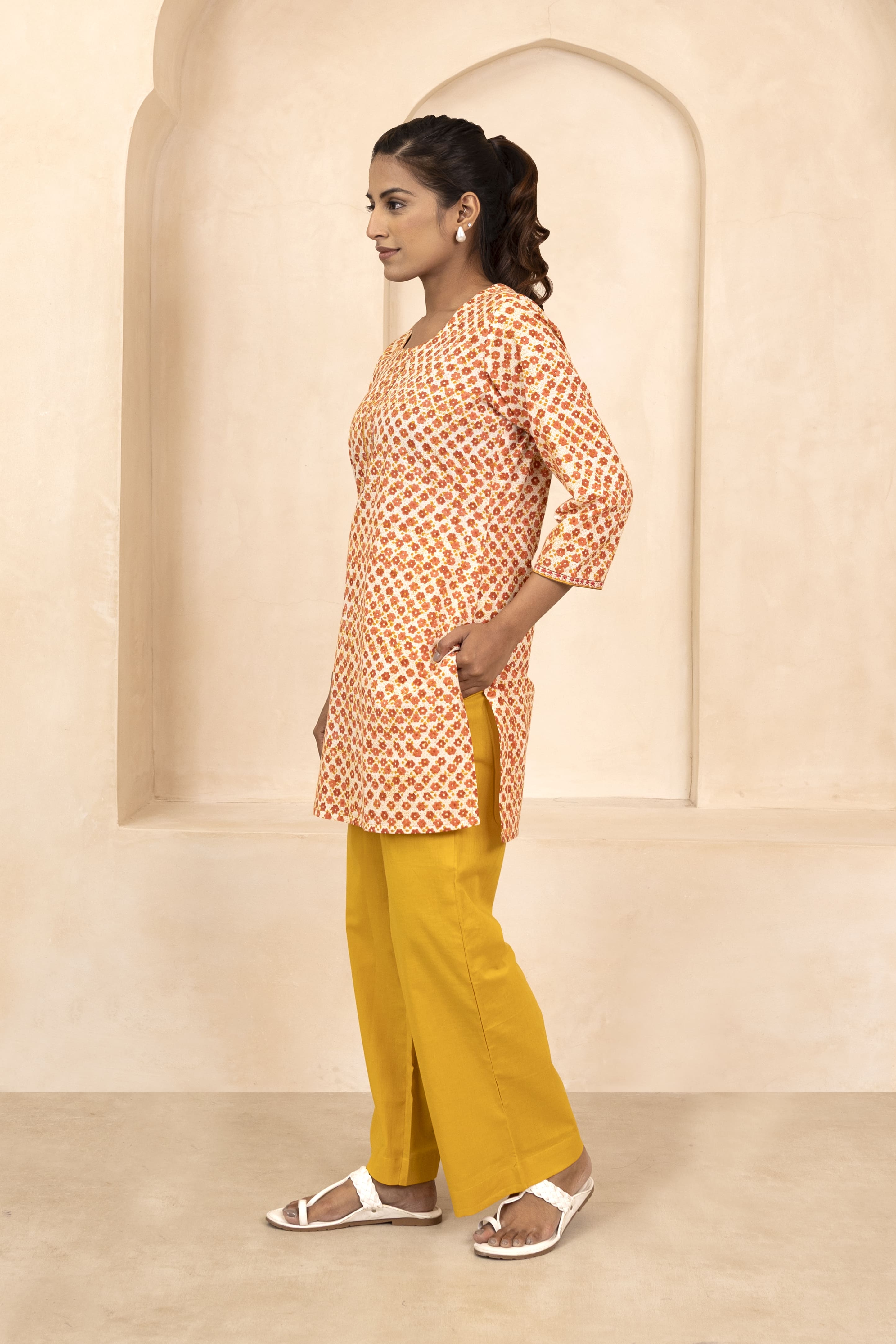 Golden Yellow Palazzo Pant