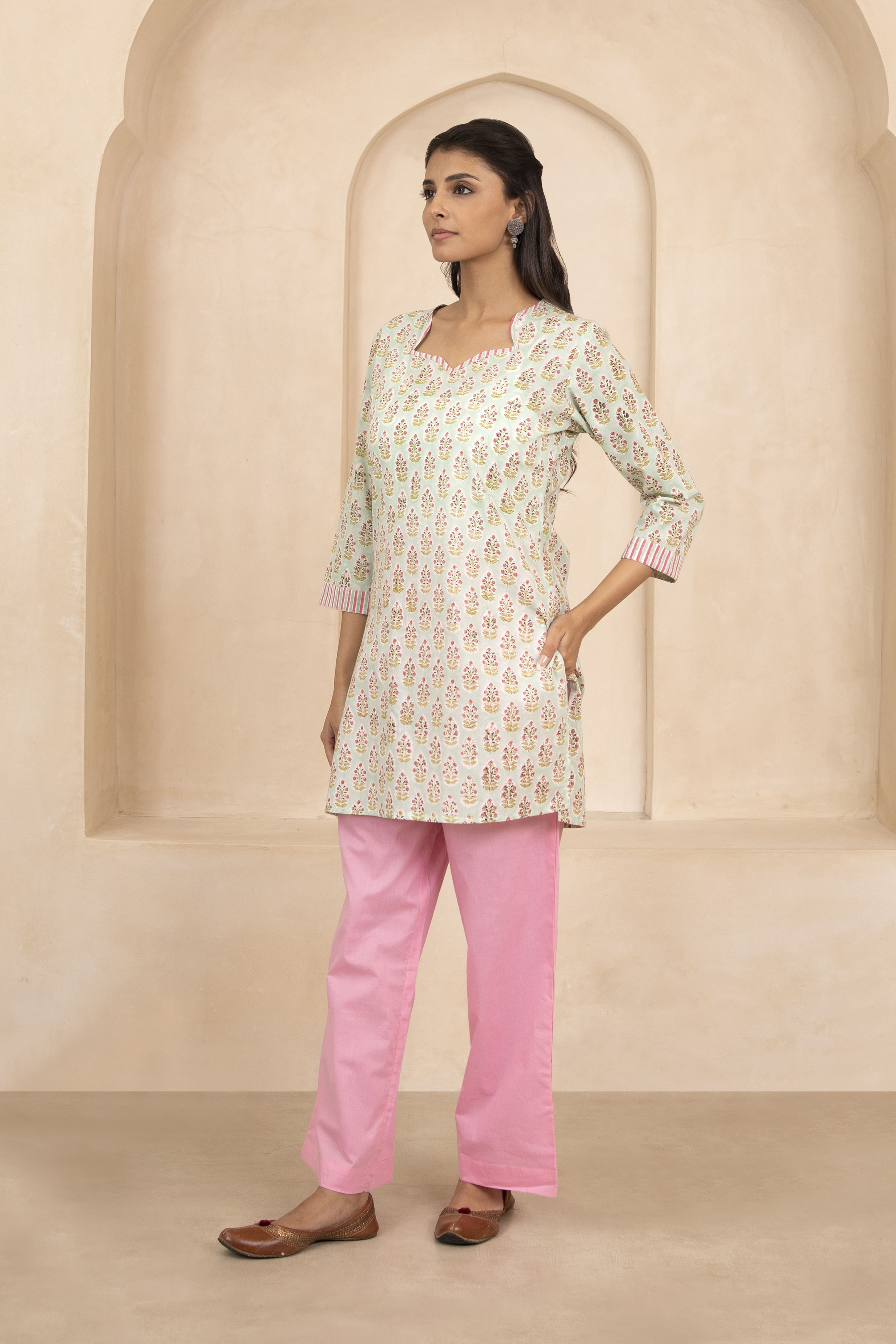 Baby Pink Palazzo Pant