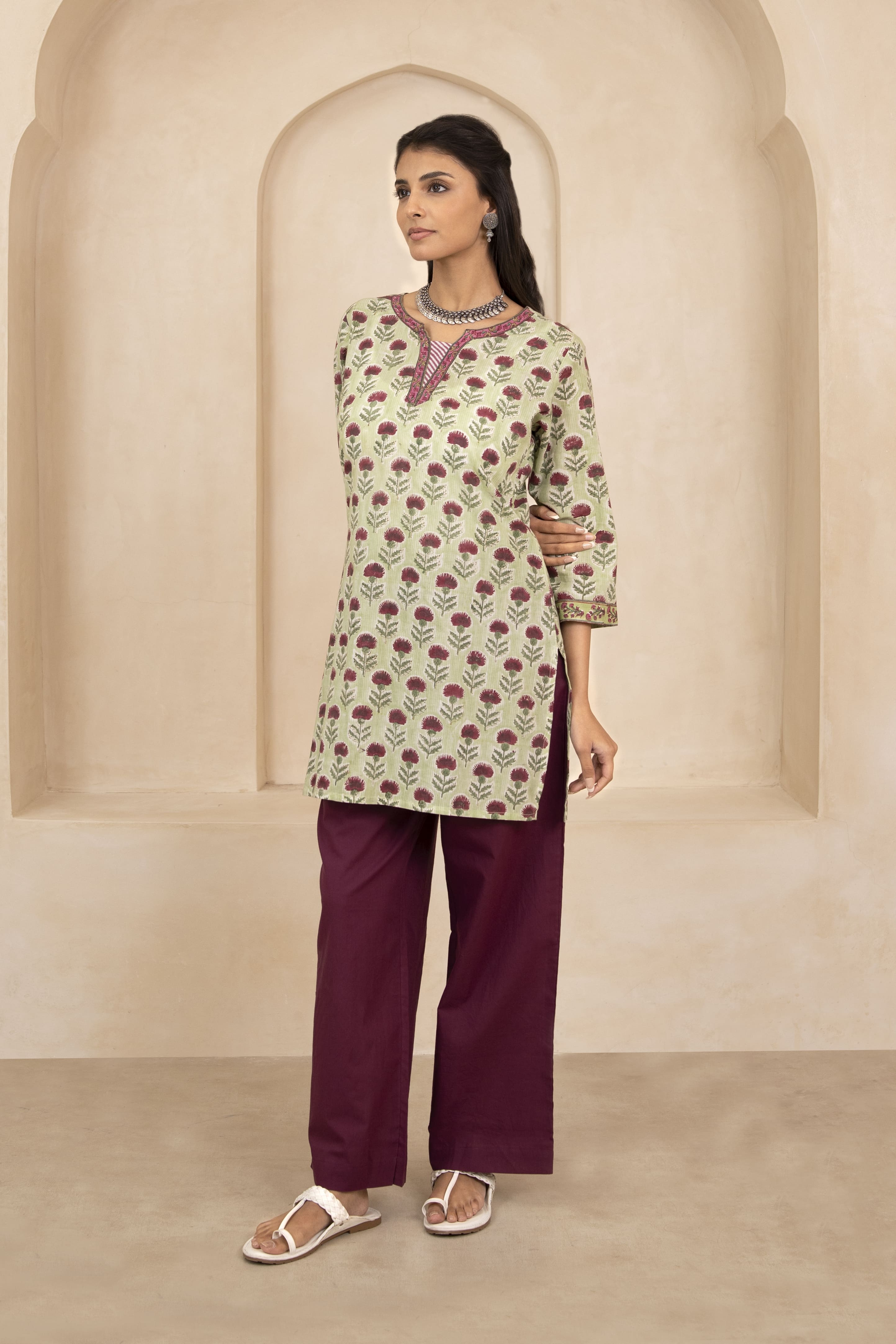 Maroon Palazzo Pant