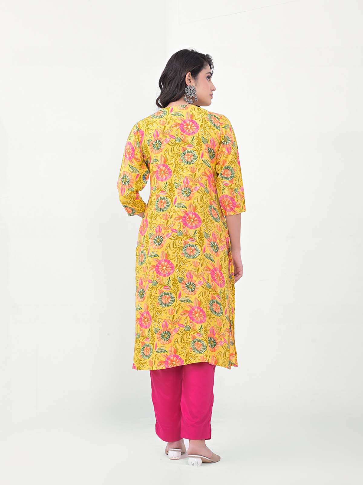 Label Khoj Women Silk blend Kurta ,trouser and dupptta set