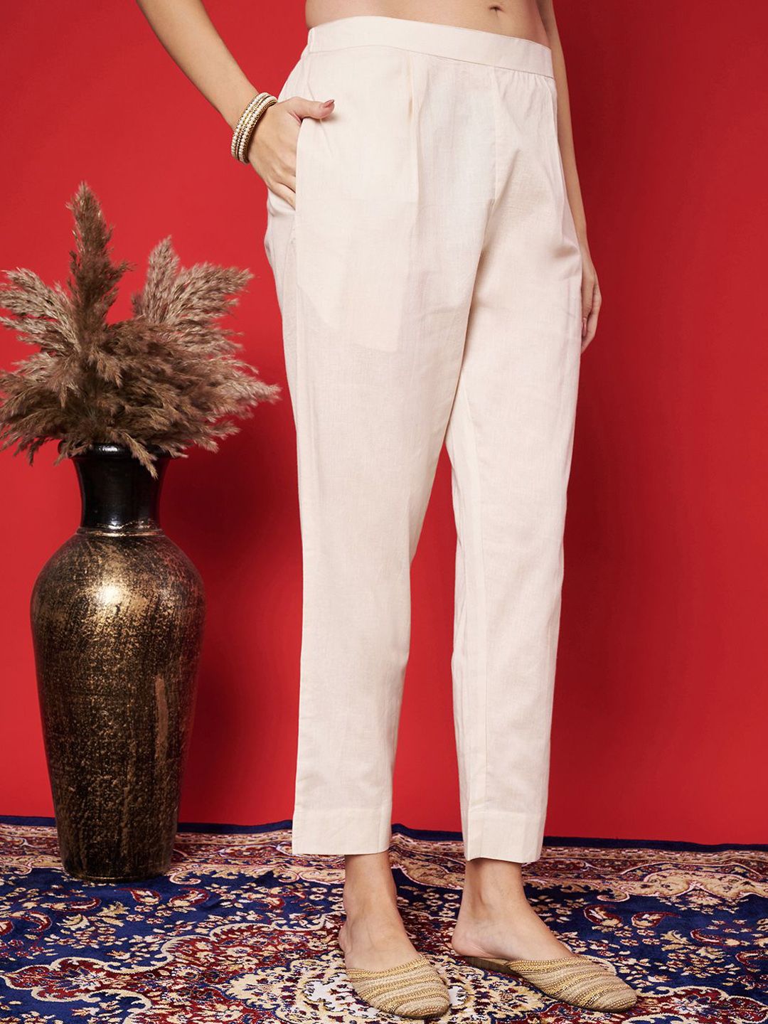 Label khoj Linen kurta with bottom and dupptta set