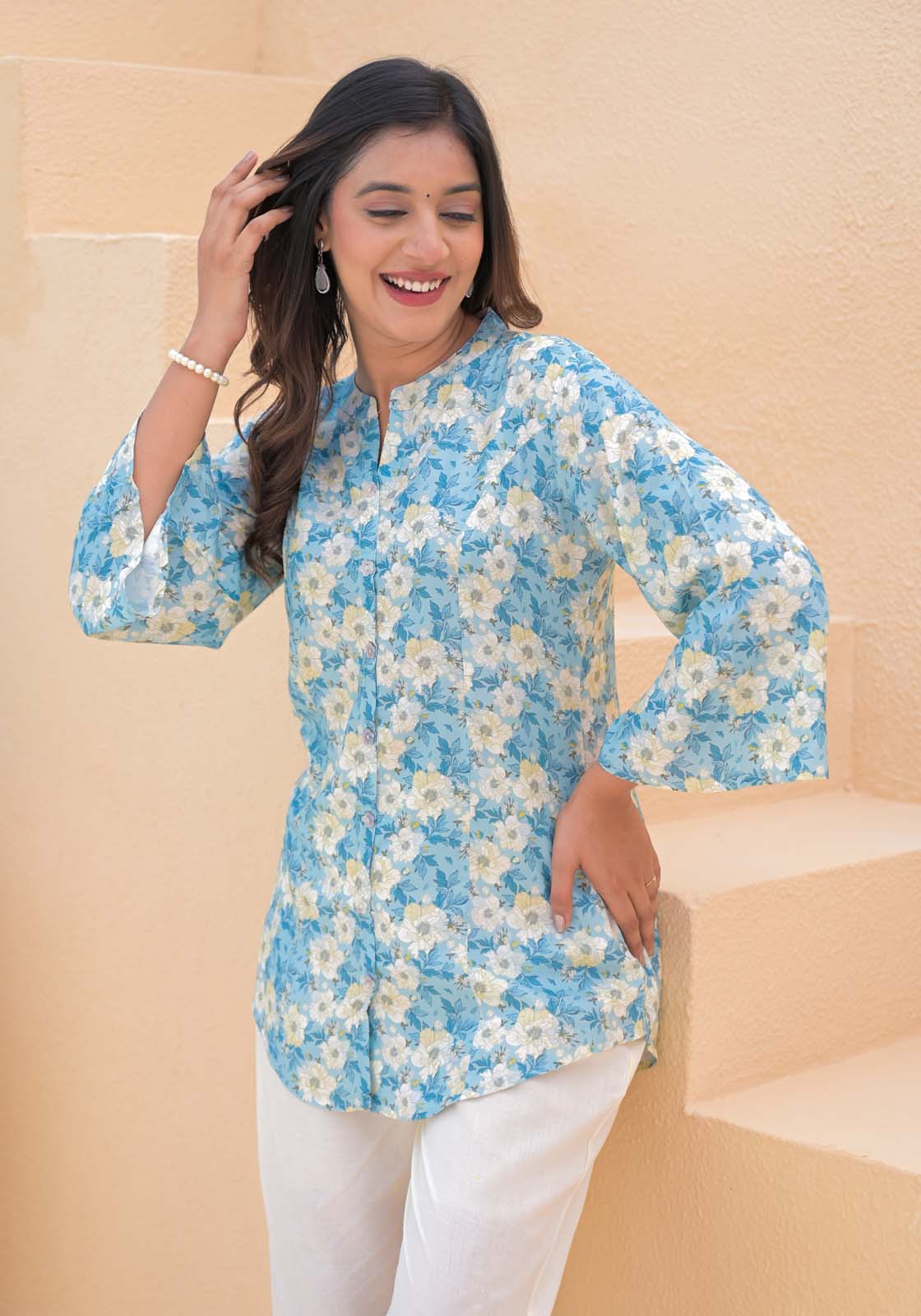 Label Khoj Women's viscose rayon Printed Cord Set