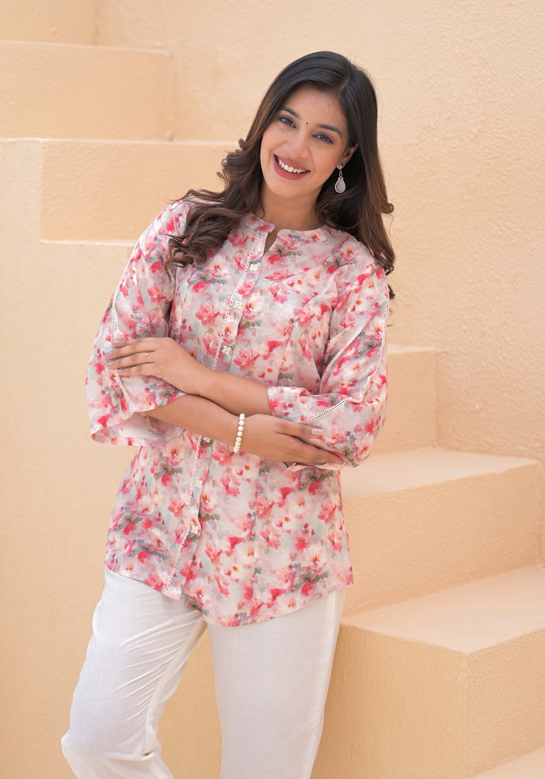 Label Khoj Women's viscose rayon Printed Cord Set