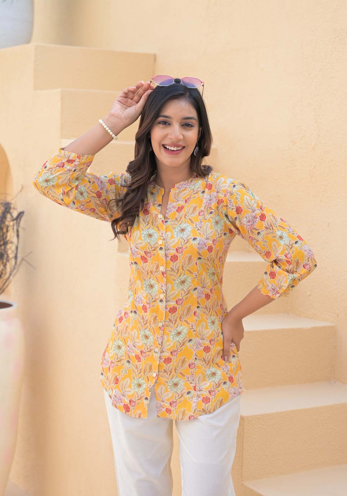 Label Khoj Women's viscose rayon Printed Cord Set
