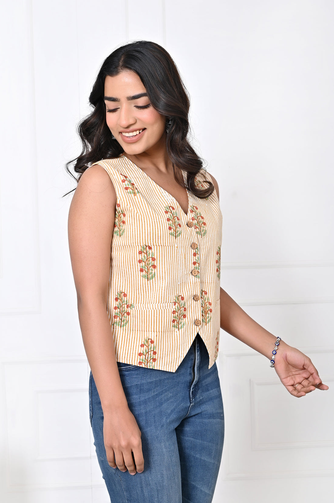 Mustard Stripe Koti