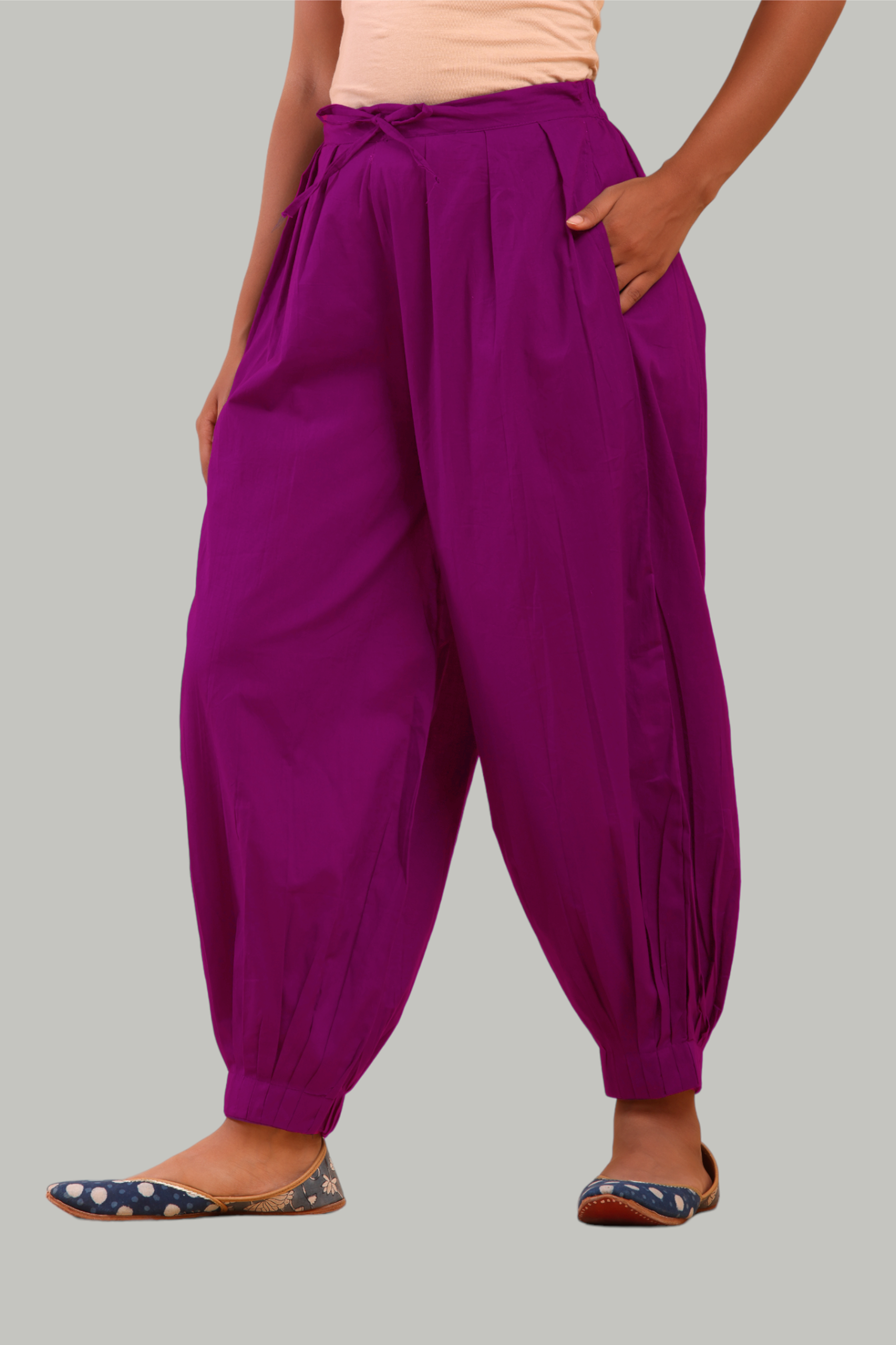 Magenta Afghani Pant