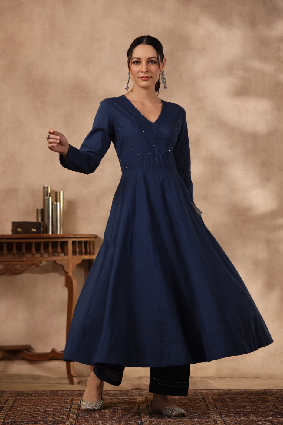 Shuddhi blue color 3 piece set