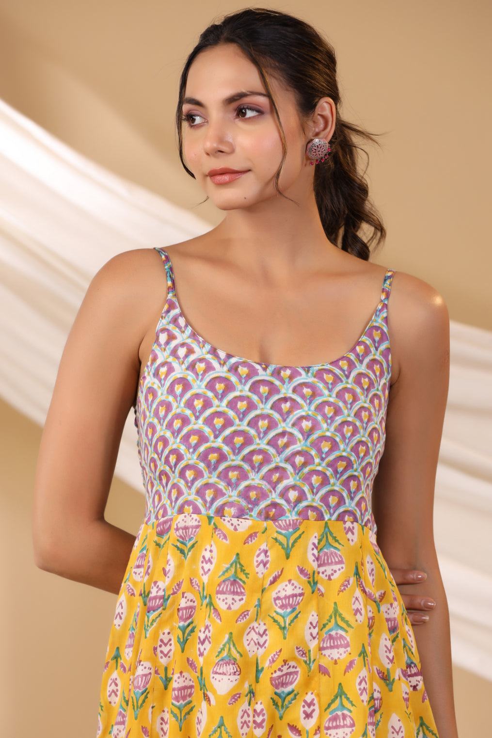 Mimosa Yellow Spegatie Dress