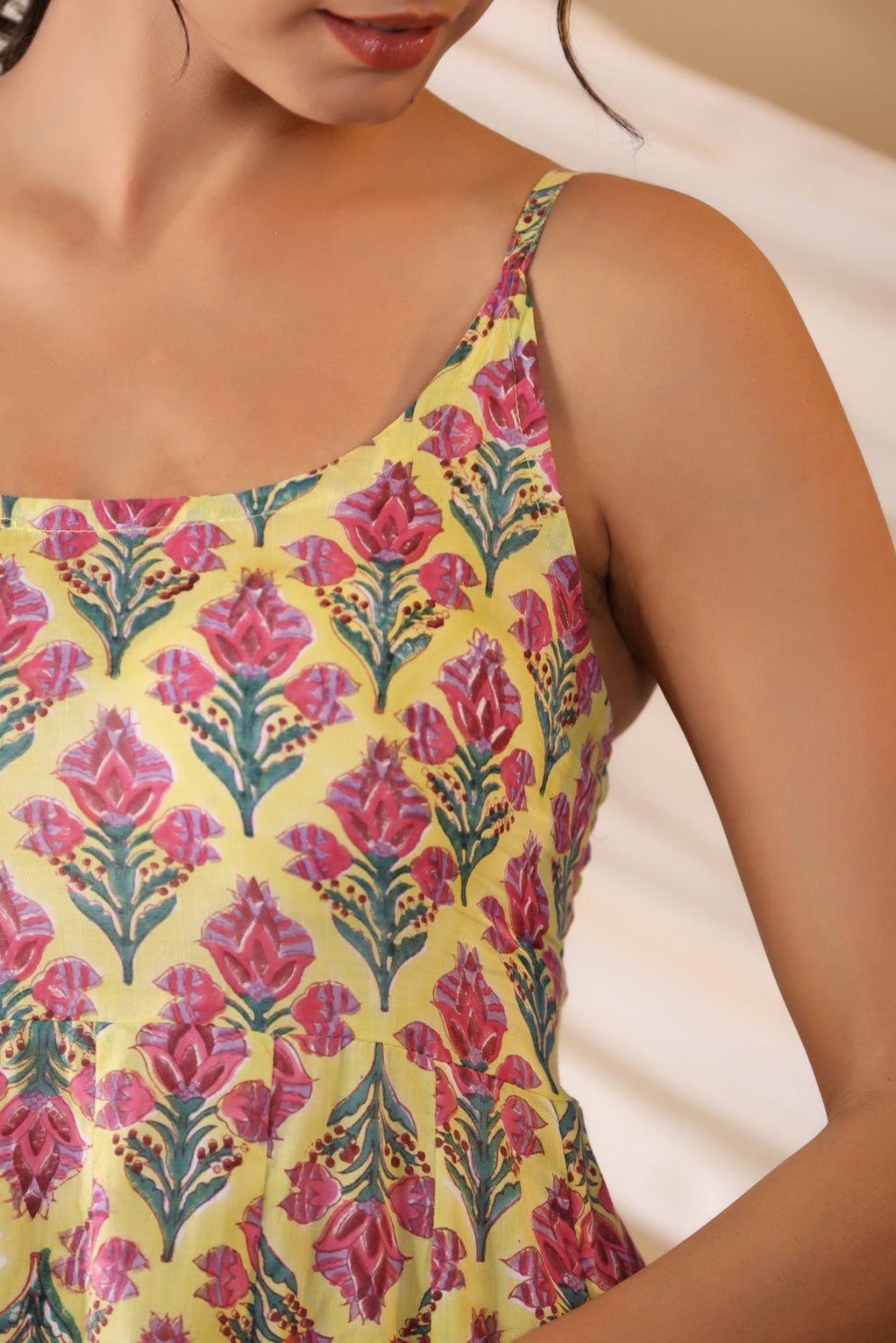 Crayola Lemon Yellow Spegatie Dress