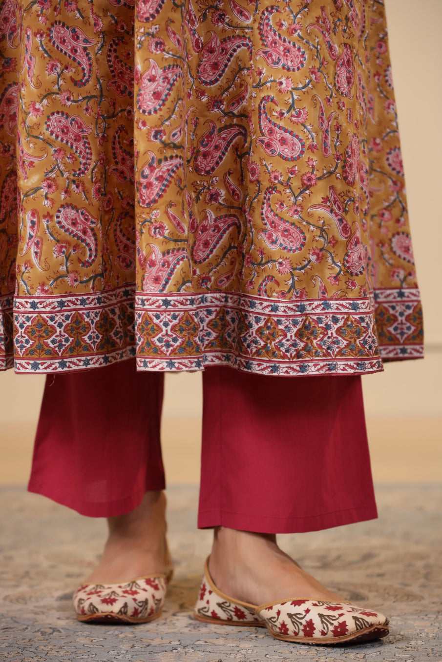 Biscotti Brown A-Line Kurta