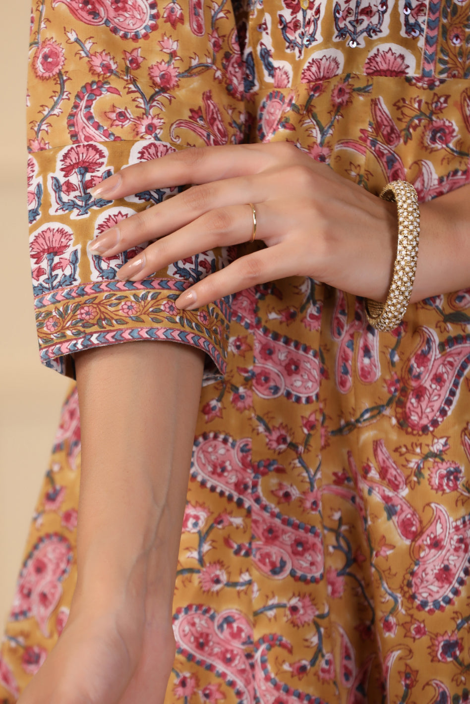 Biscotti Brown A-Line Kurta