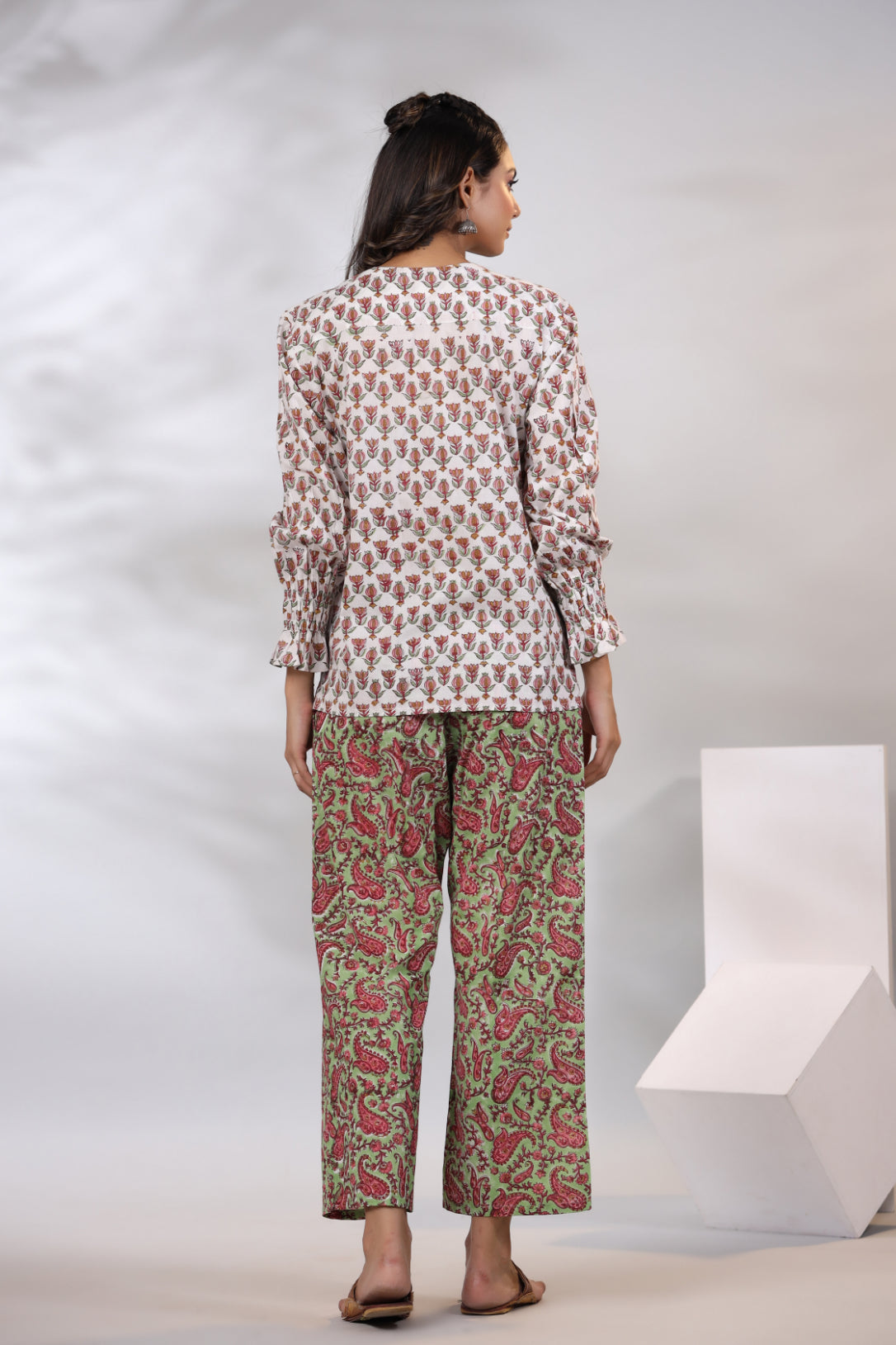 White Shirt Top With Pant