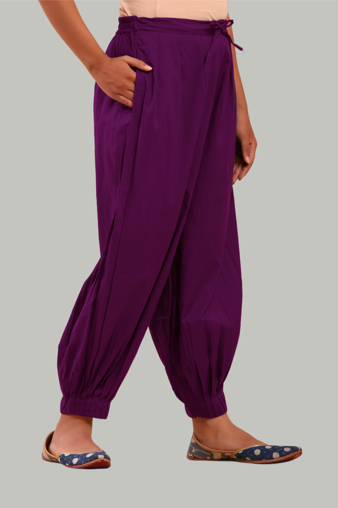 Wine Afghani Pant