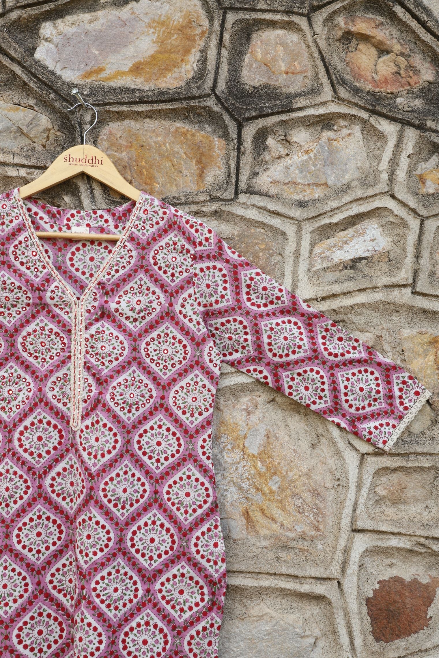 Taffy Pink Straight Kurta.