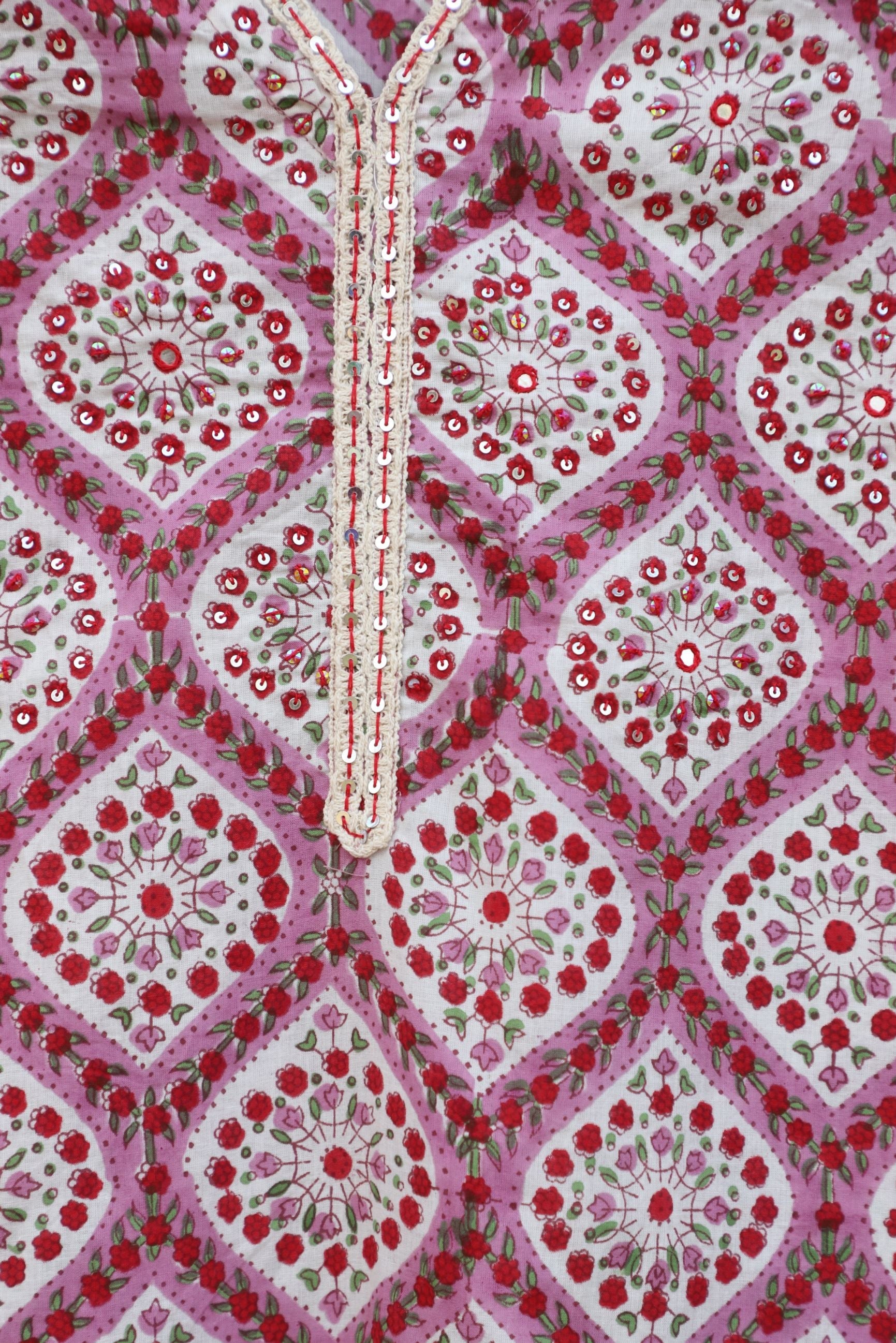 Taffy Pink Straight Kurta.