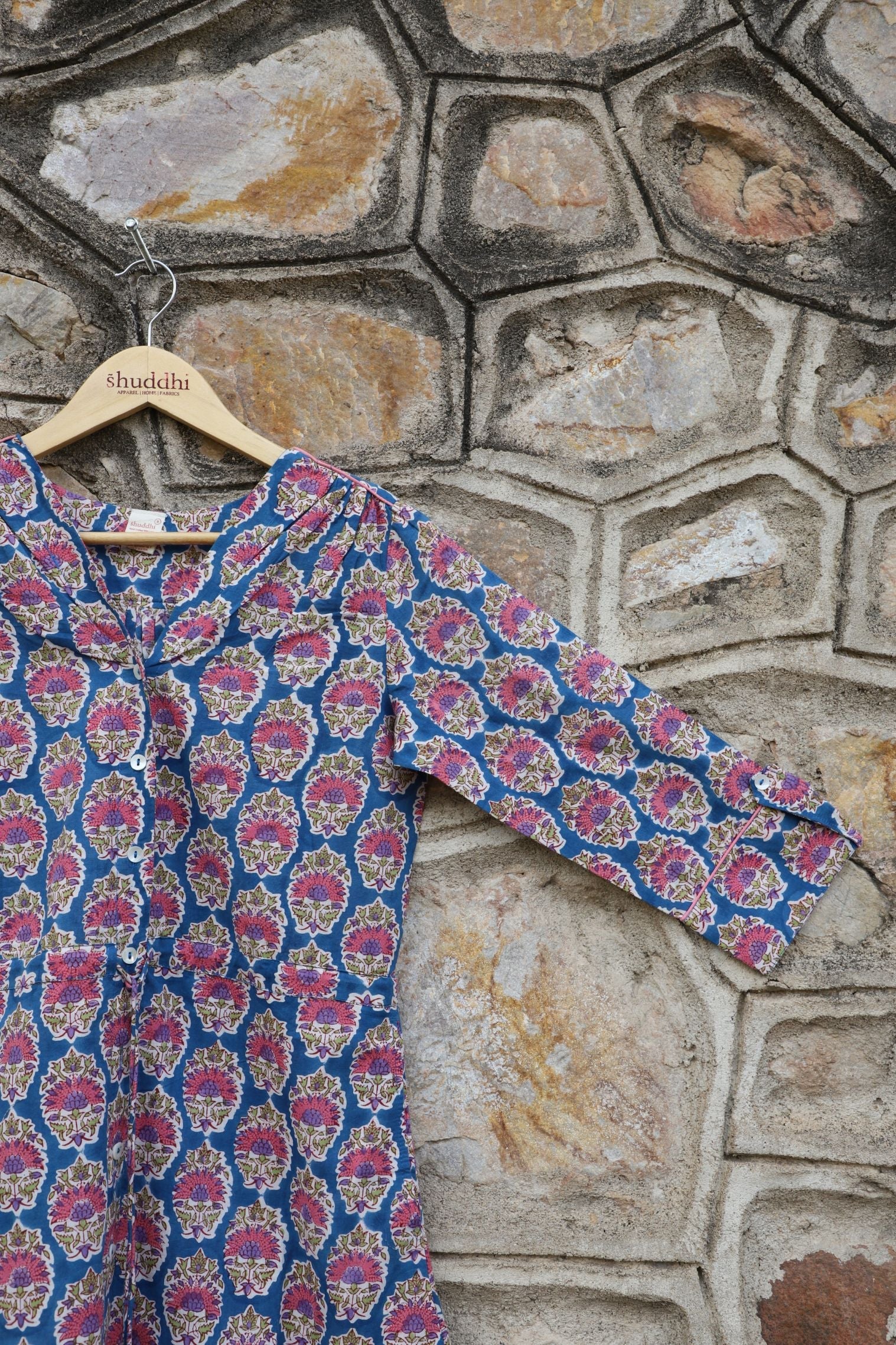 Cobalt Blue & Rouge Pink Dress