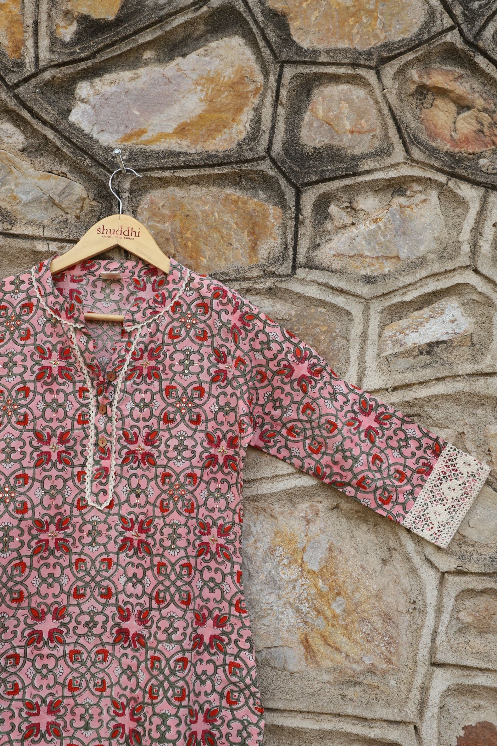 Pastel Pink Strainght Kurta