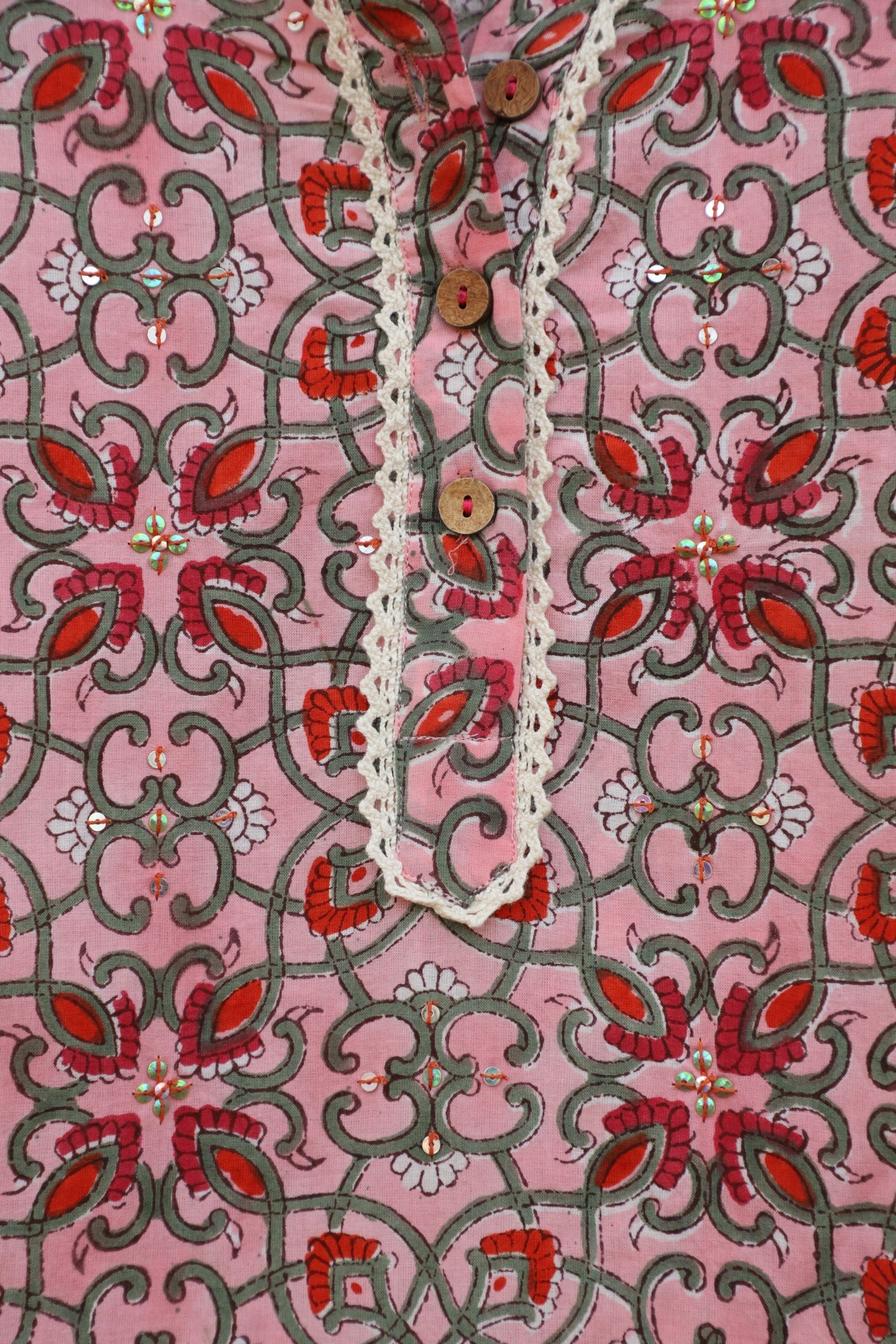 Pastel Pink Strainght Kurta