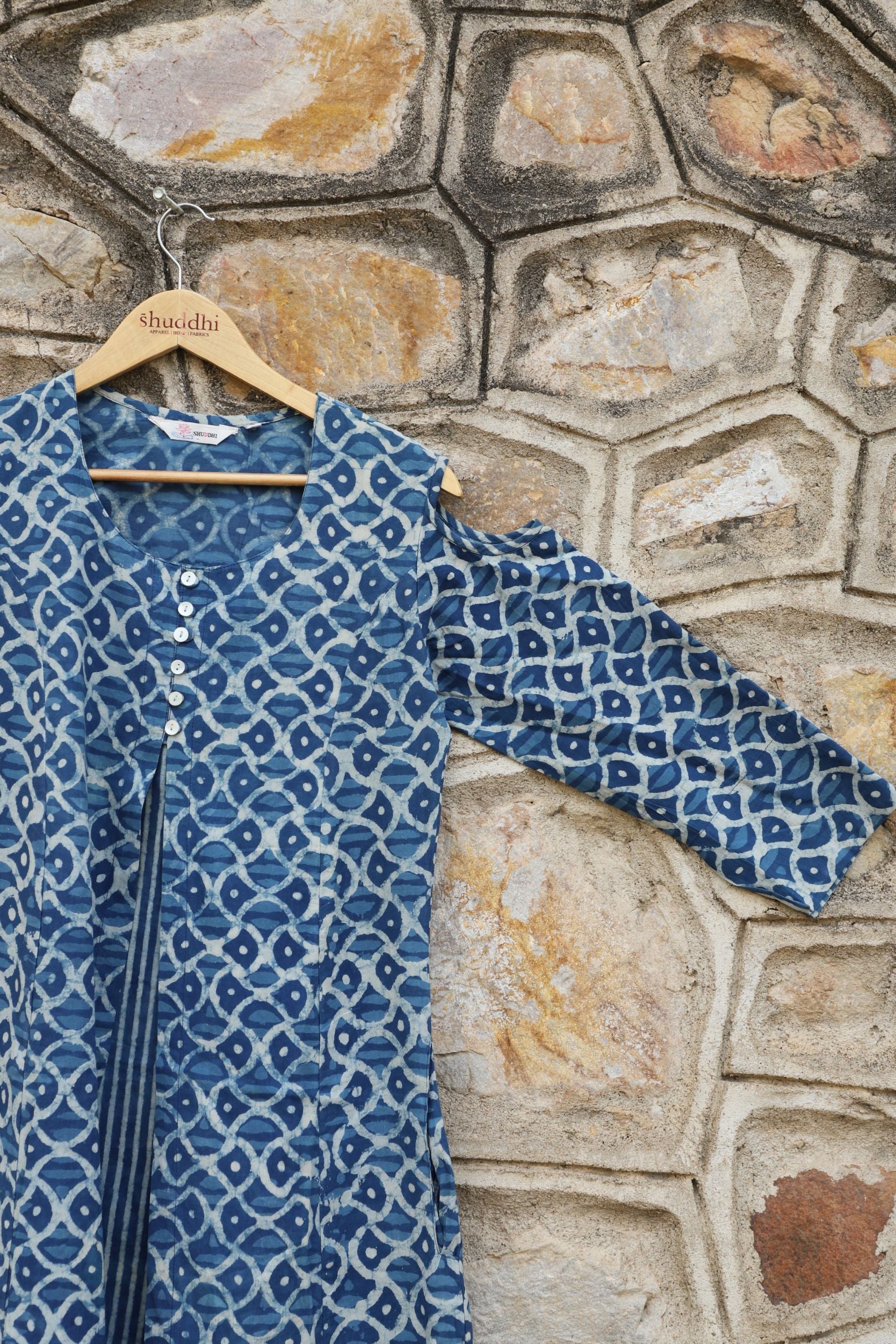 Indigo Blue A line kurta