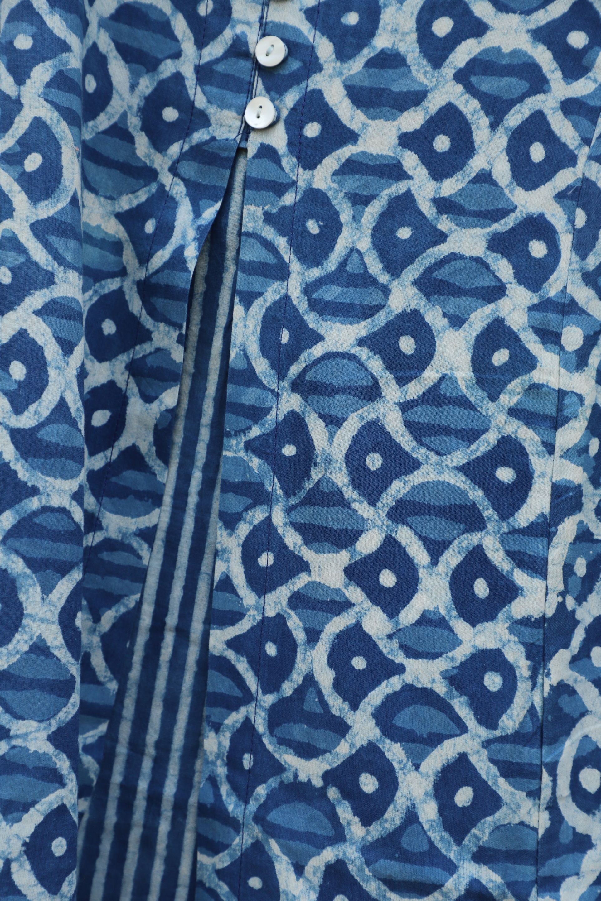 Indigo Blue A line kurta