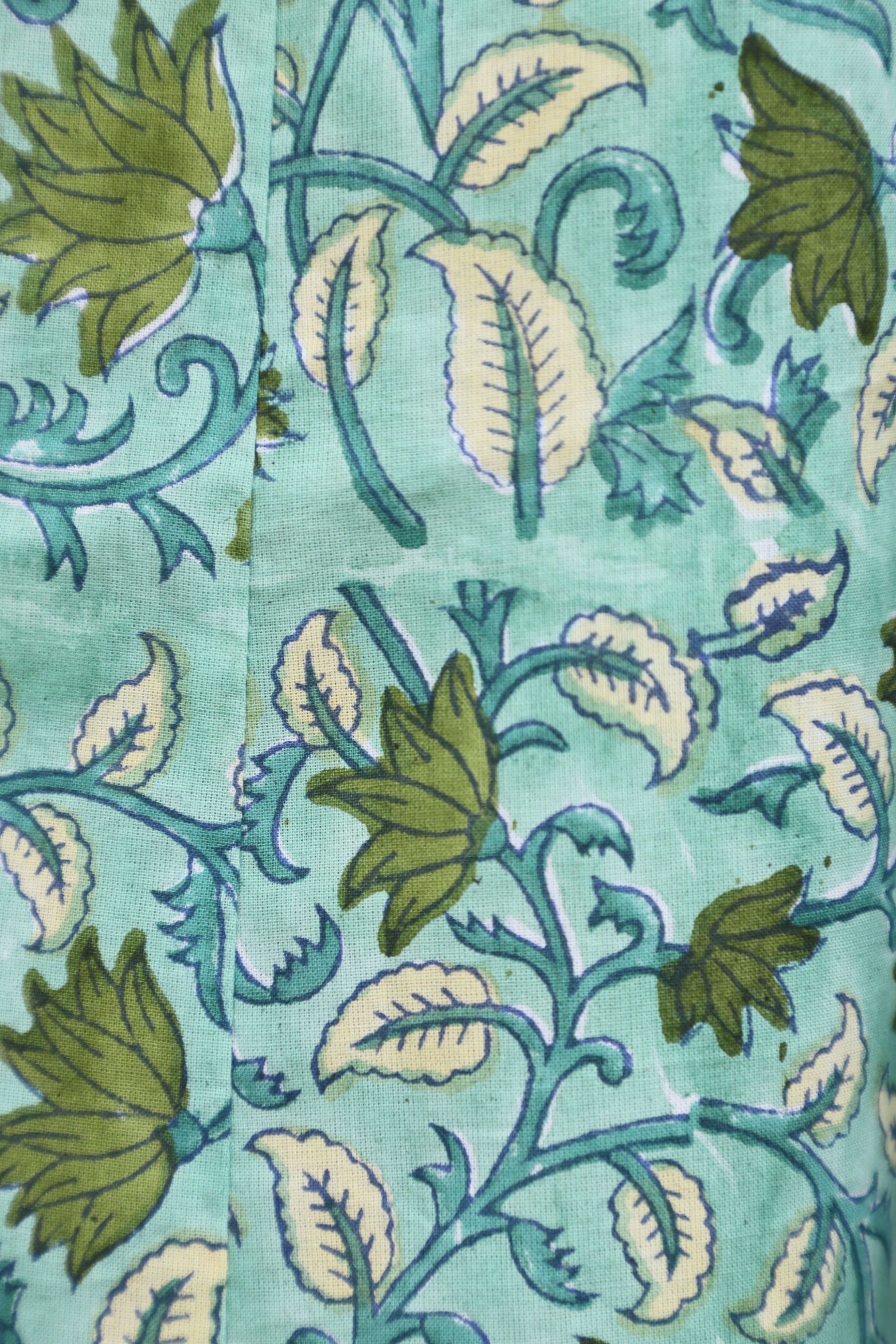Fern green with the combiantion of Seige green Anarkali Kurta'