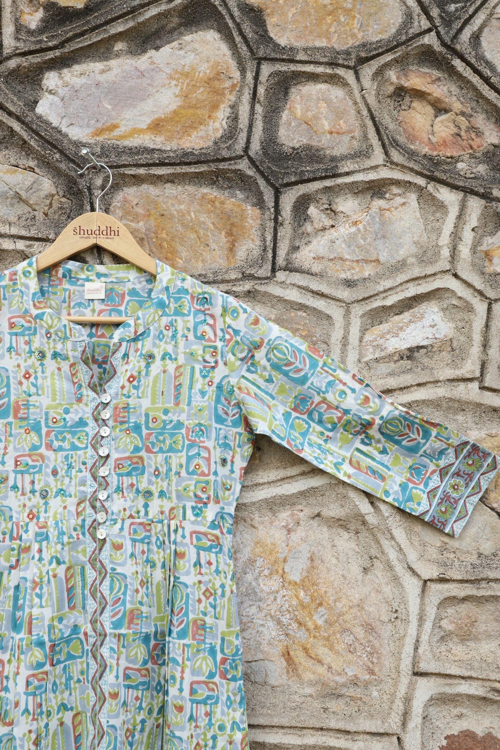 Cerulean Blue Aline Kurta